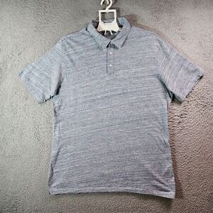 Hawker Rye Polo Shirt Men Slim XL Short Sleeve Blue‎ Gray